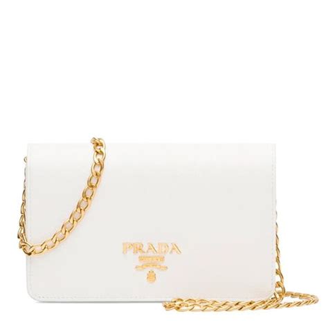 white prada bag with chain|Prada chain bag price.